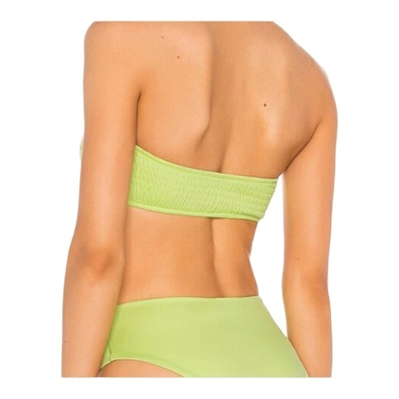 Onia Jo Sharp Green Bandeau Swim Top NWOT - Picture 4 of 8
